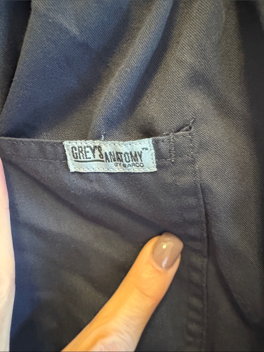 Grey’s Anatomy Grey Drawstring Wide-Leg scrub pants - Picture 9 of 10
